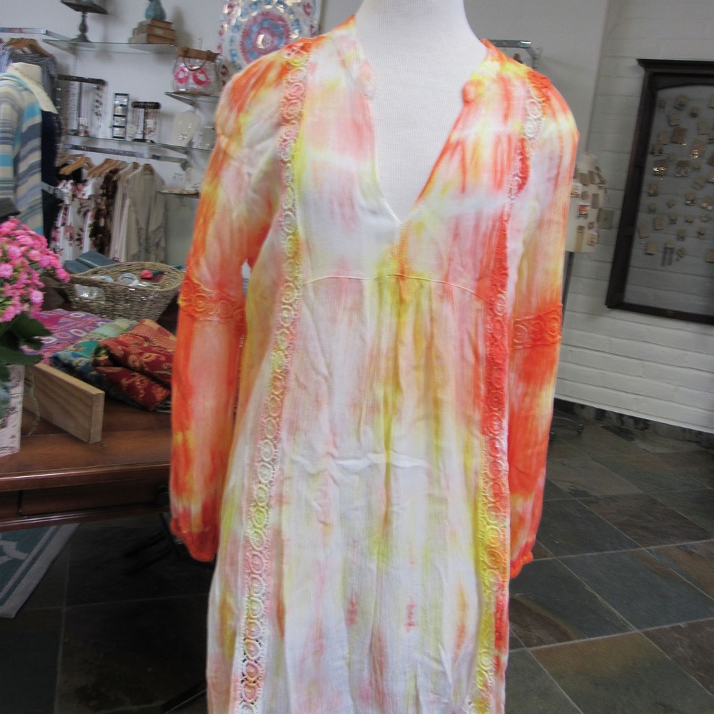 Tie Dye Gauze Tunic